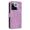 For Xiaomi 15 Pro Case Leather Geometric Line Wallet Phone Cover with Wrist Strap