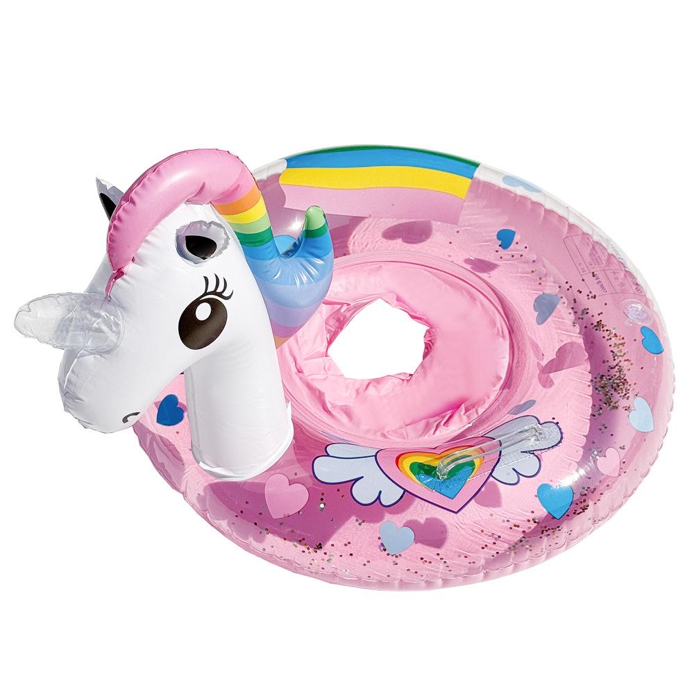 Xiaolv Heart-Shaped Korean Style Baby Swimming Seat Ring with Handle