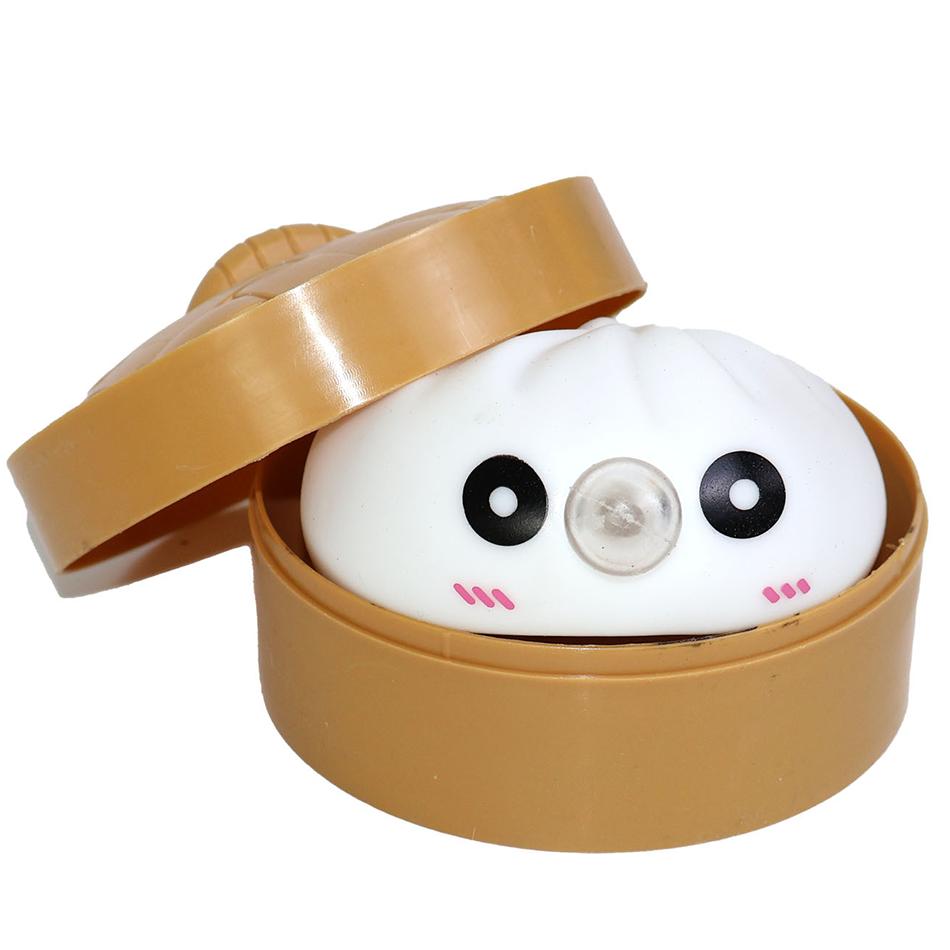Nieuw Kleurrijk 6 Stijlen Dumpling Bubble Spuitende Squishy met Doos Dumplings Sensorisch Knijpspeelgoed voor Stressverlichting Speelgoed