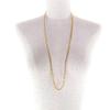 Excellent CELINE Necklace Triomphe 2-way gold-colored twist motif gold Women Used