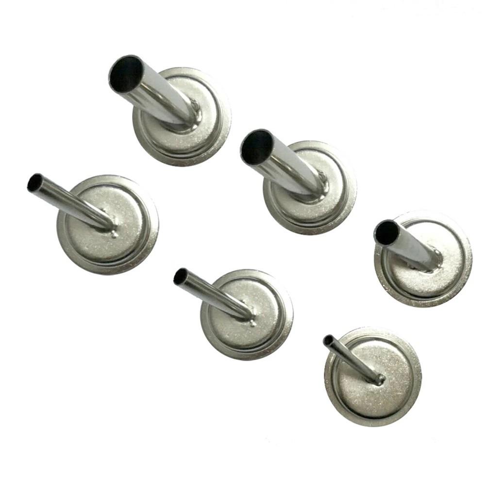 Set of 6 45 Degree Bent Curved Heat Nozzles for QUICK 861DW Hot Air Rework Station Soldering Equipment Accessories