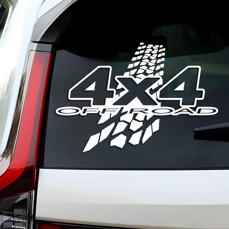 4X4 off-road tire marks creative&funny stickers for cartoon fans&lover,high quality for car trucks motorcycles &laptops