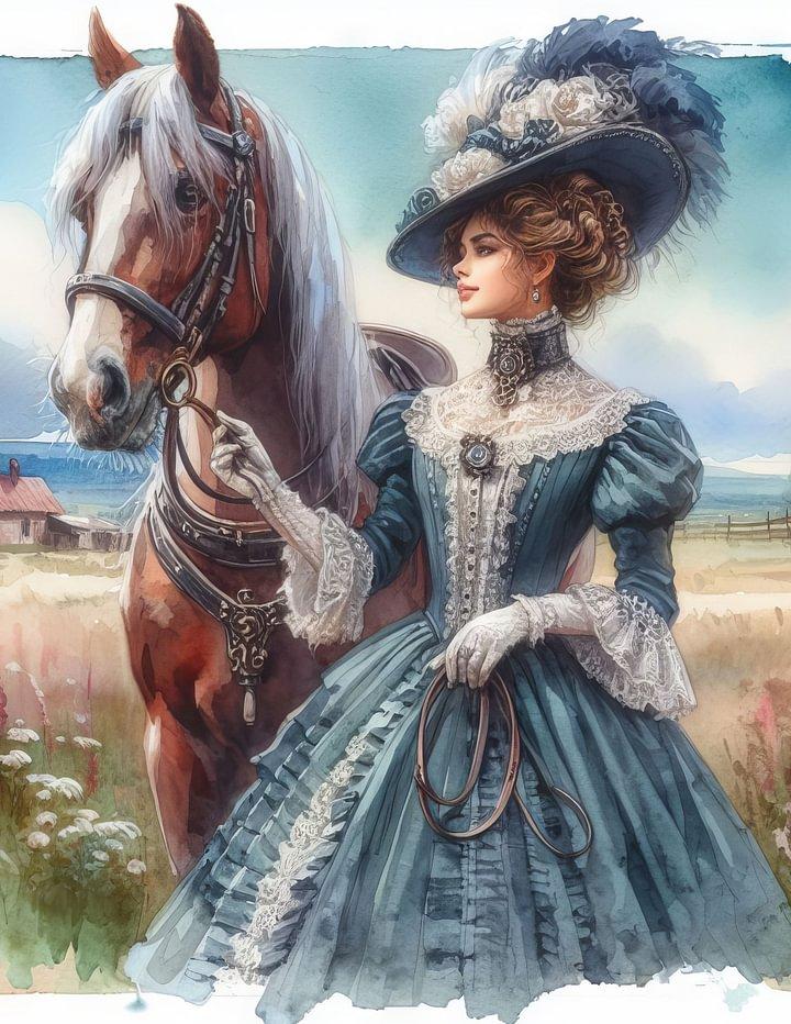 

Элегантная красивая девушка алмазная живопись, полная алмазная мозаика Новинка 2024 Европейский пейзаж Наборы для вышивания крестом Алмазная вышивка Full Round 40x50CM