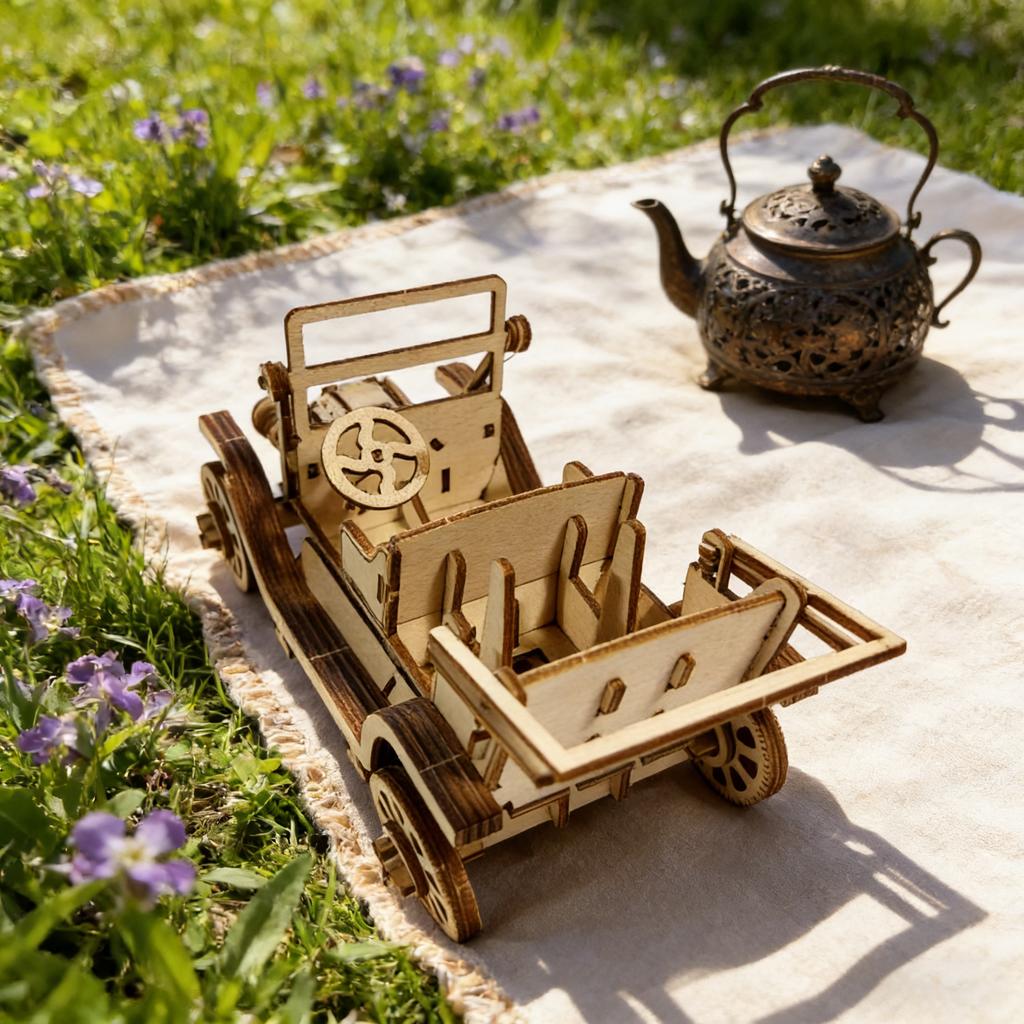 3D Wooden Puzzle Timeless Car DO-IT-YOURSELF Wooden Miniature Perfect As a Birthday Halloween Easter Christmas or Latest Year Present