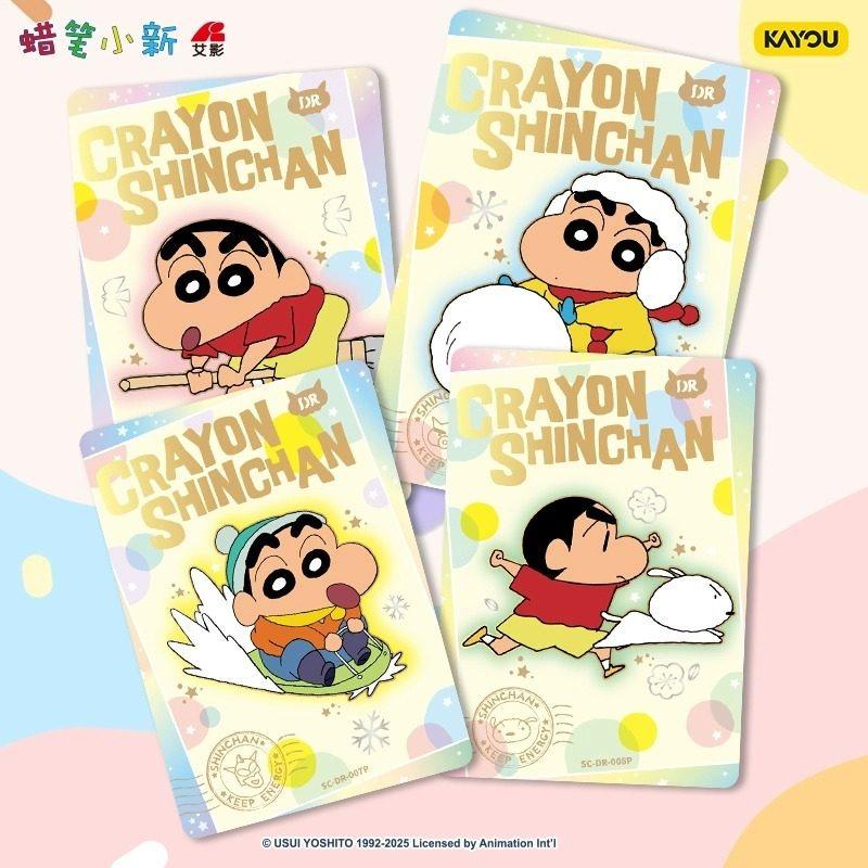 Genuine Crayon ShinChan Card Nohara Shinnosuke Nohara Shiro Animation Cartoon Collection Card Peripheral Toy Gift