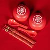 Traditional Chinese Ceramic Longevity Blessing Bowls