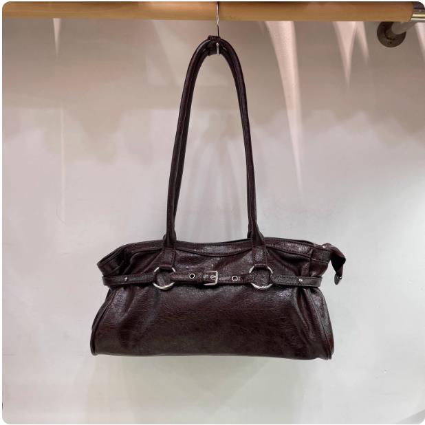Sac Rouge de Mariage pour Femmes 2026 Nouveau Rétro Sous-Bras Fashi Haut de Gamme Sensati Design de Niche Sac à Bandoulière Pain Français