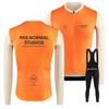 Winter Thermal Cycling Bib Tights With Fleece Lining Long Sleeve Jersey Set Road Bike Riding