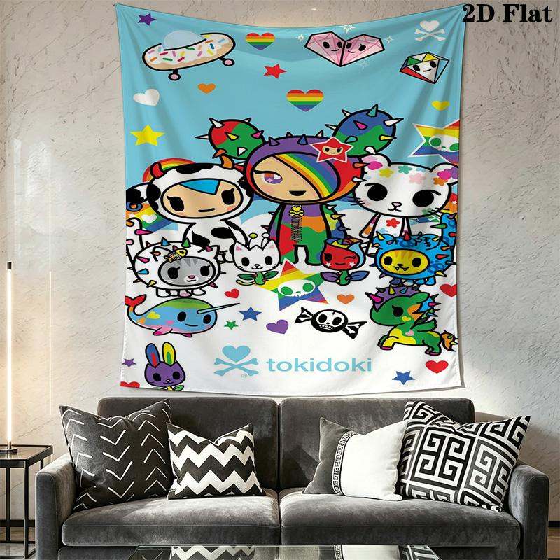 Tokidoki Pattern Home Decor Tapestry, Wall Hanging, Decorative RV Wall Cloth.XGT0914025