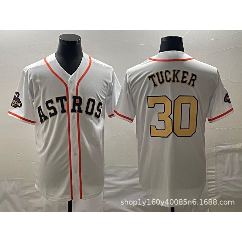 Houston Astros Baseball Jersey Bregman 2 Altuve 27 Embroidered Sports Shirt Men