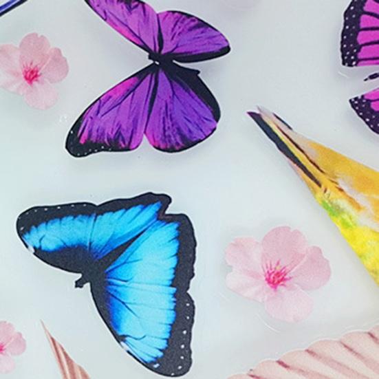 9 Sheets Spring Window Clings Flower Butterfly Window Stickers Floral Static PVC Decals for Easter Spring Home Office Classroom Decor