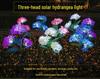 Outdoor Waterproof LED Solar Hydrangea Lamp for Lawn and Balcony Decoration