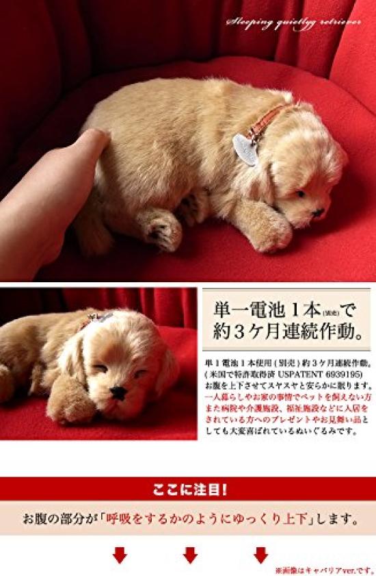 Ninian and Kino Perfect Pet (Small) Retriever Plush Toy, Realistic, Lifelike, Animal-Like Stuffed Animal, Soothing, Moving, Perfect Gift,