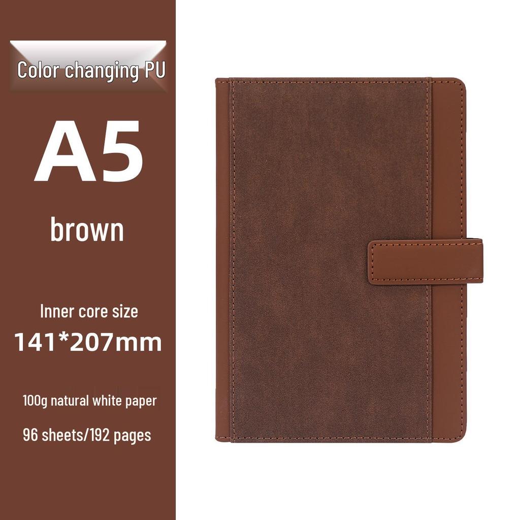 A5 Pocket Snap Closure Customizable Notebook with Logo - Stylish for Students & Office Use