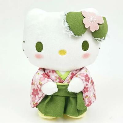 Sanrio Characters Matcha Kimono Hello Kitty Plush (S Size)