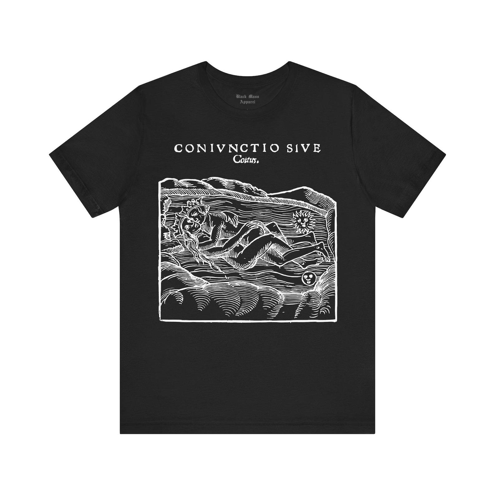 Coitus, Sun and Moon T-Shirt, Vintage Woodcut T-Shirt, Esoteric, Occult ArT-Shirt, Hermetic Magic Tee, Alchemy Unisex T-Shirt S