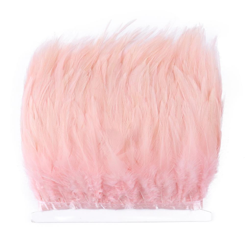 Feather4-6inch High Quality Chicken Feathers Trim Fringe 1meter Mint Green Rooster Feather Ribbon  Wedding Dress Creative Crafts Plumes