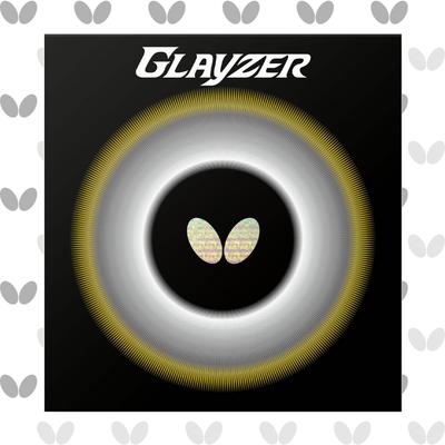Butterfly Table Tennis Rubber, Made In Japan, Glazer, Inverted Soft, High Tension, Red (006), Extra Thick, 06100