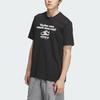 Adidas Originals Round Neck Fashion Simple Breathable Short Sleeve T-Shirt Unisex Tops Black JX2630