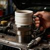 Yousheng Spark Plugs Mug Creative Car-Themed Coffee Cup with Insulated Stainless Steel Liner Unique Gift for Auto Enthusiasts & Mechanics