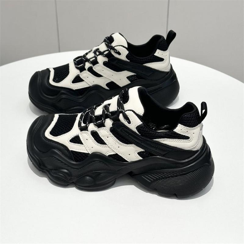 Popular Mesh Dad Shoes Women's Autumn 2025 New Mesh Breathable Outdoor Mountaineering Sports Shoes Women's Ugly Cute Shoes