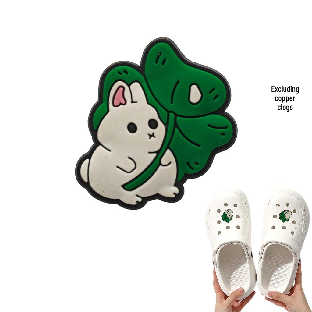 Rabbit Shoe Accessories: Cartoon PVC Charms for DIY Hole Shoes