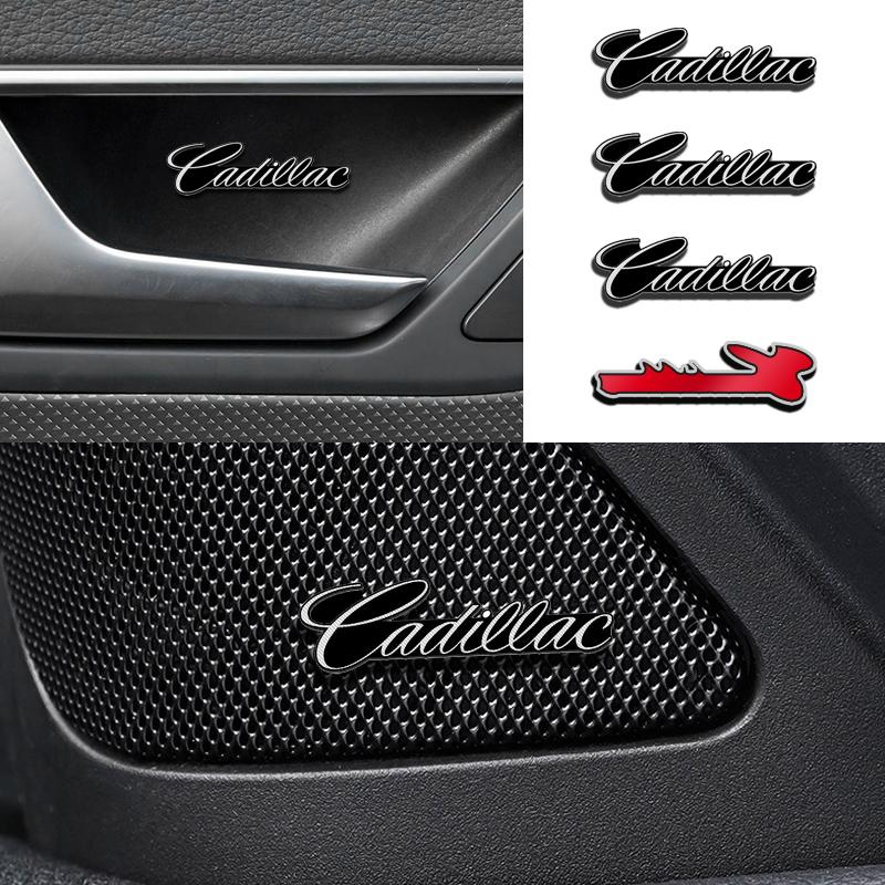 2/4pcs 3D Aluminum Badge Emblem Sticker for Cadillac DTS ATS CTS SRX Escalade XTS XT5 Tiburon BLS Deville Seville Accessories zg2