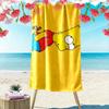 Bart Print Beach Towel, Large Soft Quick Dry Towel for Beach Camping Swimming