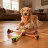 Christmas Themed Dog Rope Toy Multi-Leg Knots Interactive Tug of War Chew Toy for Aggressive Chewers Teeth Cleaning Puppy Chew