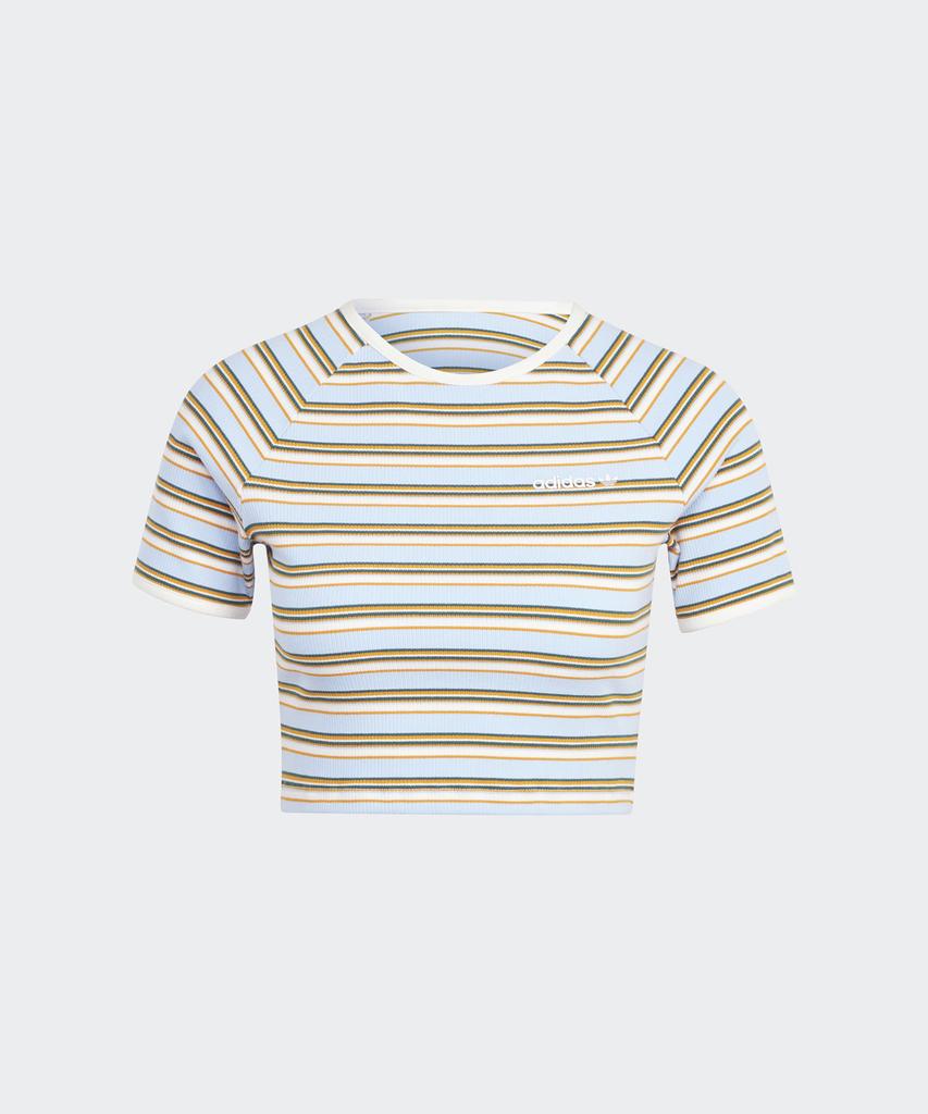 ADIDAS Rip Stripe Tee - Sky Blue / Jc6167