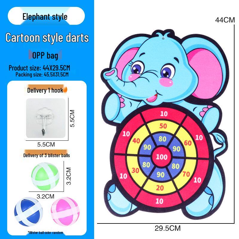 Children's Indoor/Outdoor Sticky Dartboard Set: Target Throwing Toy for Parent-Child Interaction