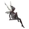 New Flower Fairy Statue Ornament Figurines With Wings Outdoor Garden Resin Craft Landscaping Yard Decoration