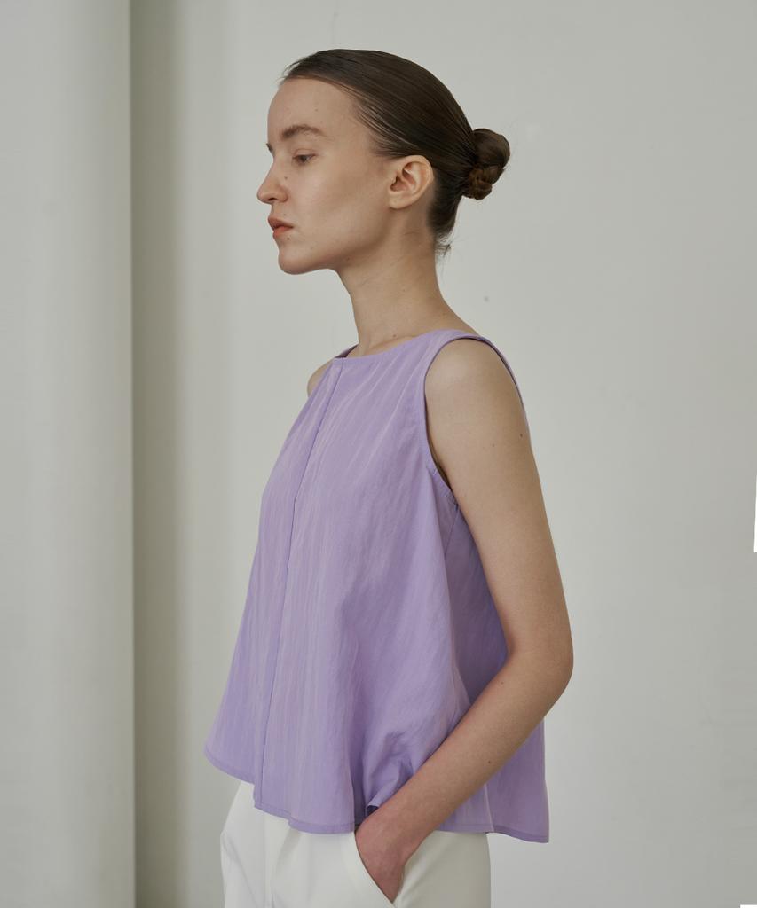Mohe Back Slit Sleeveless_Lavender