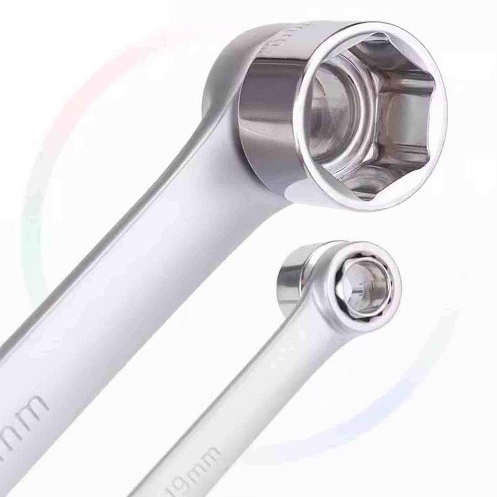 15Pcs Hex Head Wrench Adjustable Ratchet Wrench Kit Chrome Vanadium Steel Ratcheting Spanner Set Car Repair Hand Tools