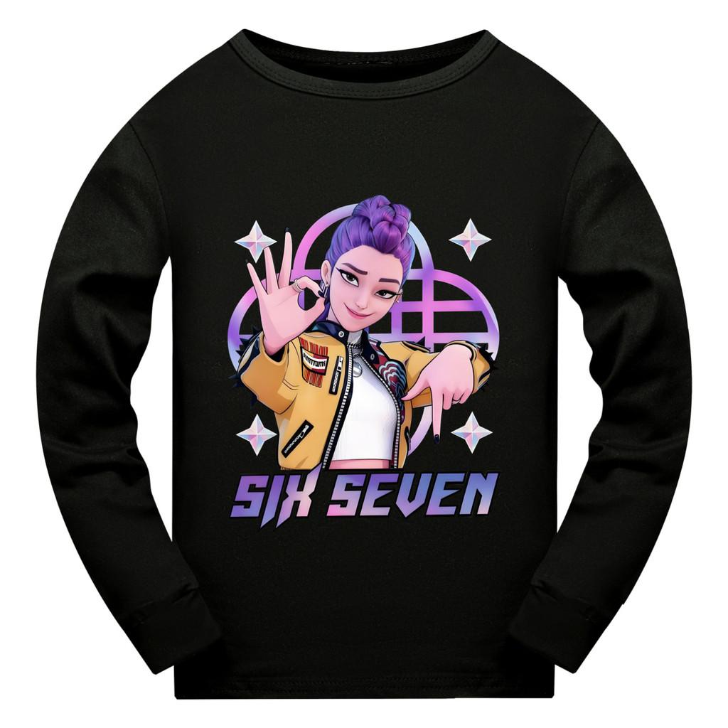 5232 Kids Girls Rumi Zoey Mira Super Star Print Long Sleeves T-Shirt