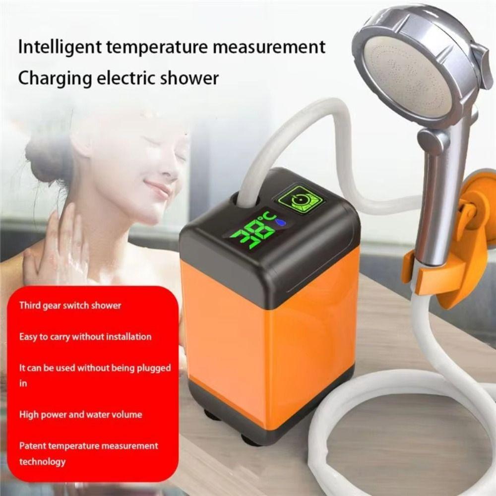 Intelligent Temperature Measurement Electric Shower Rechargeable Water Pump  Outdoor