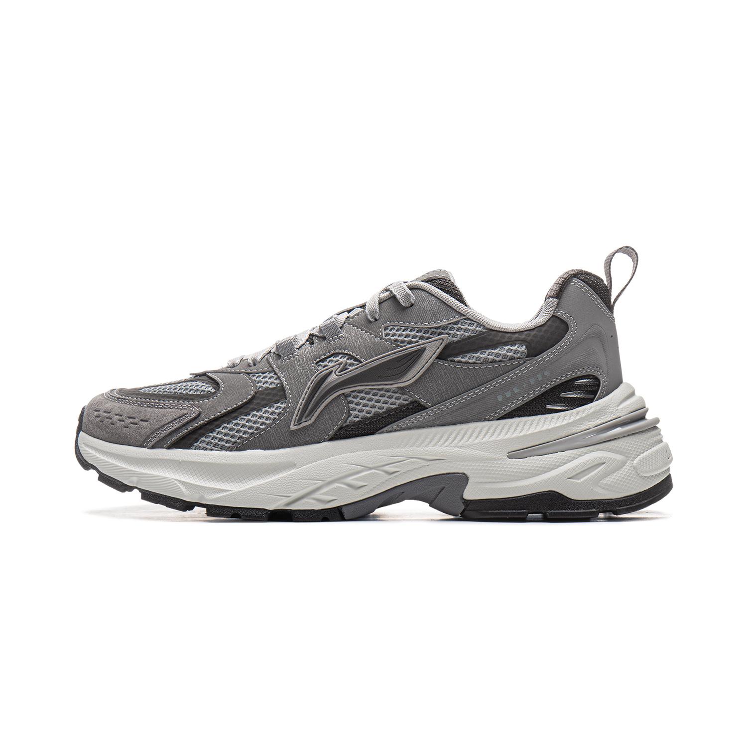 

Li Ning Beichen 2K Slip Resistant, Abrasion Resistant, Height Increasing Low top Chunky Sneakers Men s Gray AGCU323-3 43.5