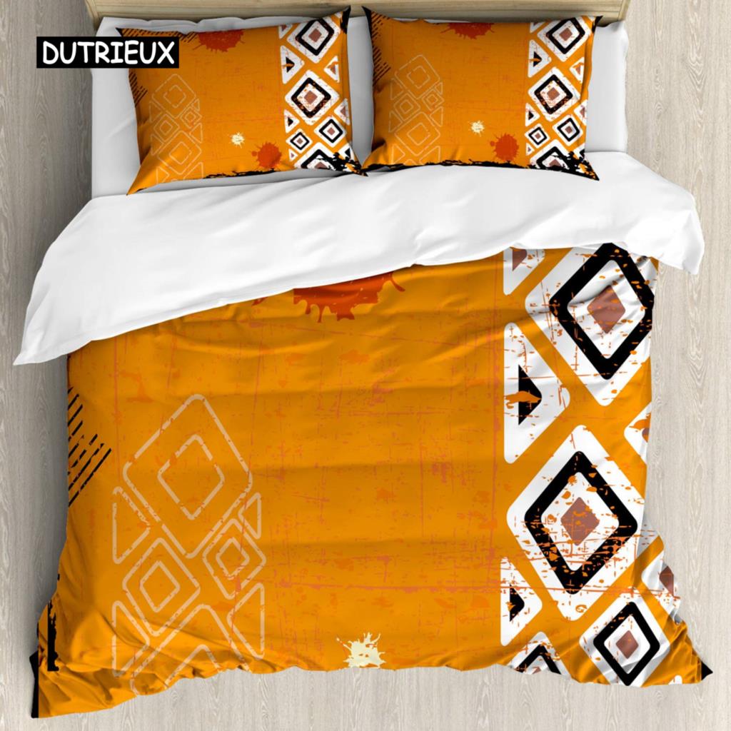 

Племенной пододеяльник Secret Tribe Pattern в стиле бохо Постельное белье Двуспальный двуспальный King Size Полиэстеровый стеганый чехол EU single(135x200cm)