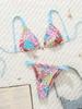 2025 Cross-Border European & American Sexy Print Bikini Swimsuit for Women