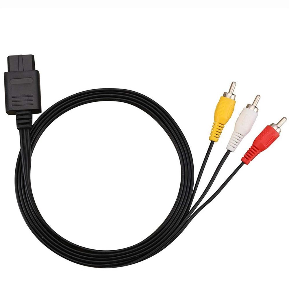Video AV Composite Cable For Super SNES Gamecube N64