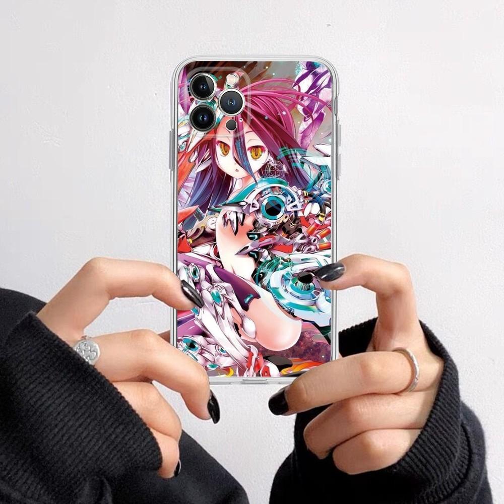 NO GAME NO LIFE Handyhülle für iPhone 16 15 8 7 6 6S Plus X SE XR XS 14 11 12 13 Mini Pro Max Handyhülle