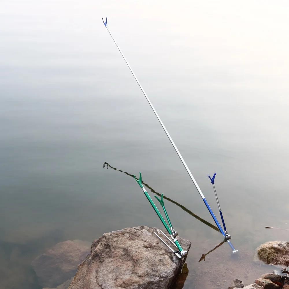 Fishing Equipment Telescopic Fishing Rods Holder Folding Stainless Steel Hand Rod Holder UseNew 1.5M 1.7M 2.1M 2.3M