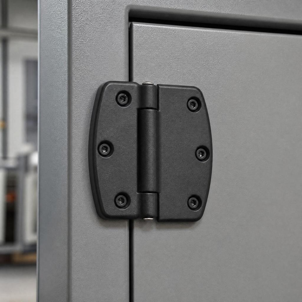 PowderCoated Door Hinge with VibrationDamping Strip HeavyDuty for Modified Vehicles, Control