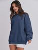 Autumn Winter Women Loose Velvet Sweatshirt Fashion Solid Color Top