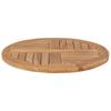Massive Teak Tischplatte Rund 2,5 cm Dick 60 cm Durchmesser