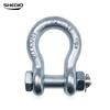 Galvanized High-Strength D-Ring Bow Shackle with Lifting Snap Hook & External Nut