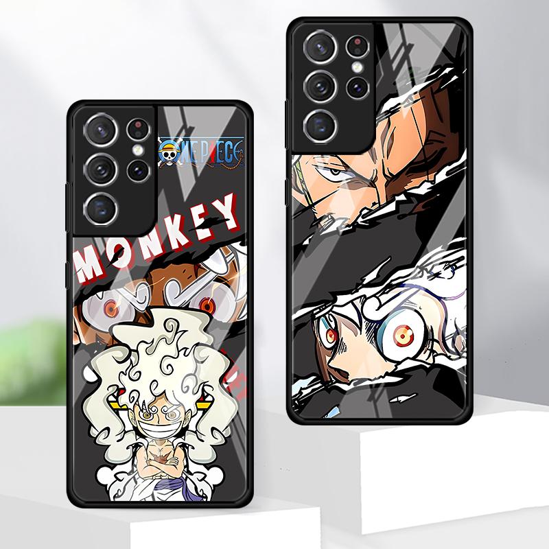 OneS P-ieceS ZoroS Case for Samsung Galaxy S25 S23 Plus S24 Ultra Note 10 20 8 9 S21 S9 S8 S22 S20 FE S10 Phone Cover