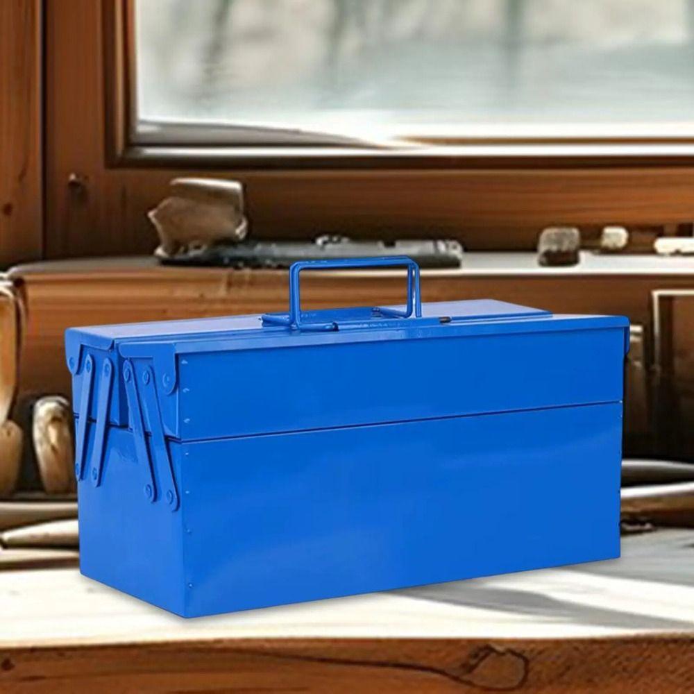 Large Tool Box Metal Storage Tools Box Lightweight Hardware Storage  Electrician Repair