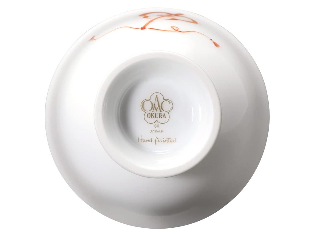 Okura Art Pottery Treasures Sake Cup [Hand-painted] "Gunbai" 62CCN/C302