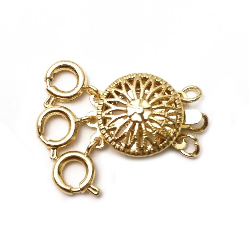 Novelty Lock Magnetic Necklace Clasp Sunflower Stackable Necklace Connector Closure Bracelet Extender for Jewelry Making